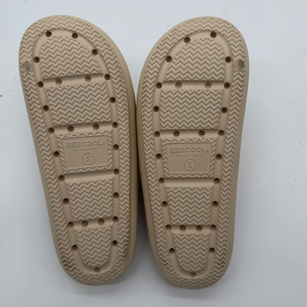 32 Degrees Cool Cushion Slides Tan Mens 4-5 Womens 6-7 Comfort Sandals 3094